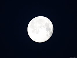 Coucher de pleine lune au Château d'Olonne