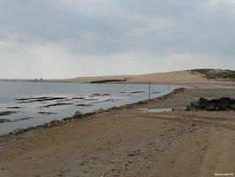 Travaux sur la plage du veillon à Talmont Saint-Hilaire - Vendée