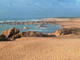Promenade sur la plage d'Olonne sur mer