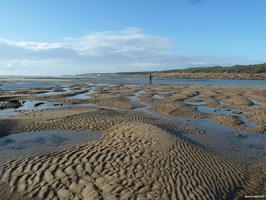 La plage du Veillon à marée basse