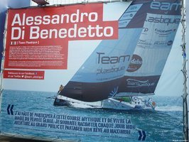 Alessandro di Benetto dernier skipper en course approche des Sables