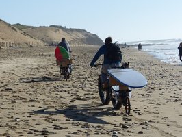 Promenade de Novembre sur la plage de Sauveterre