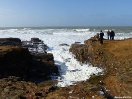 Après la tempête de Pâques au Château d'Olonne
